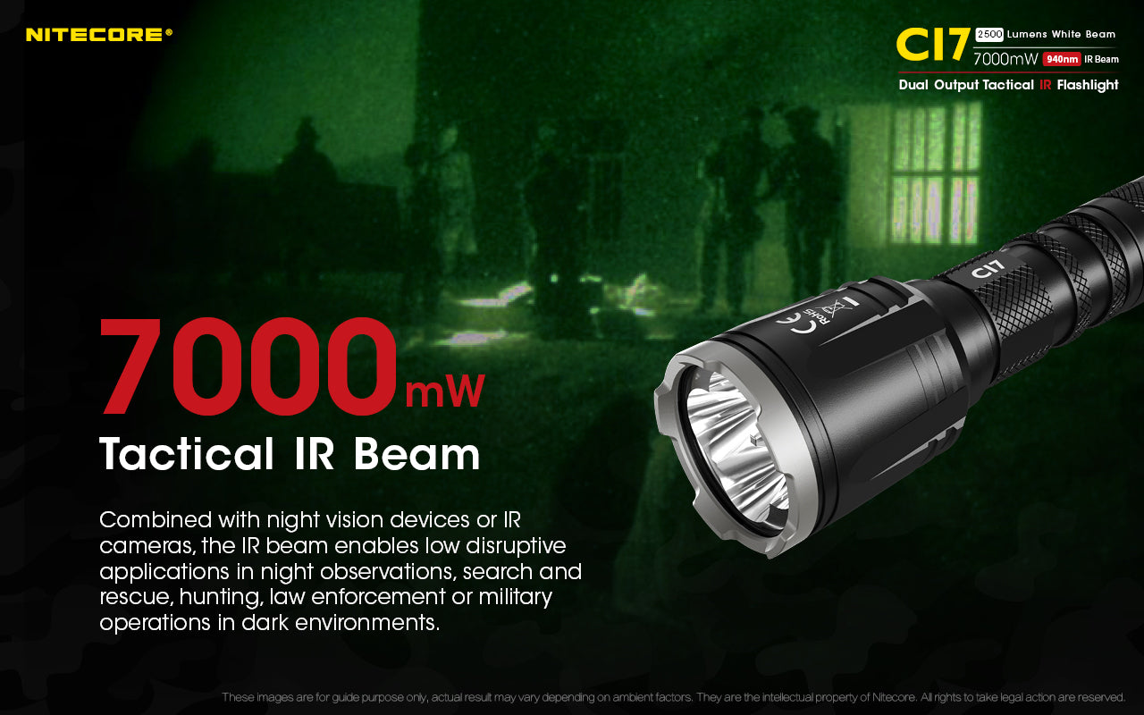 NITECORE FLASHLIGHT TORCH CI7 INFRARED LED - CI7