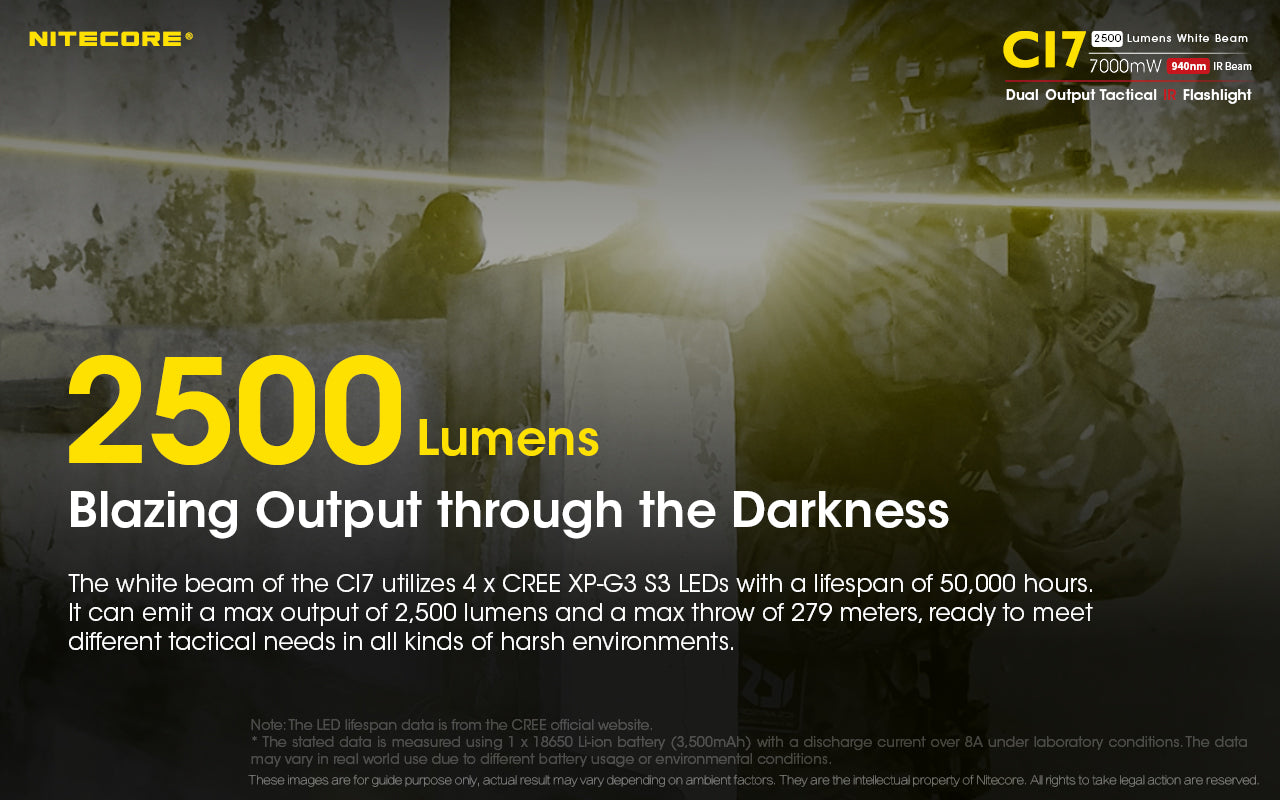 NITECORE FLASHLIGHT TORCH CI7 INFRARED LED - CI7