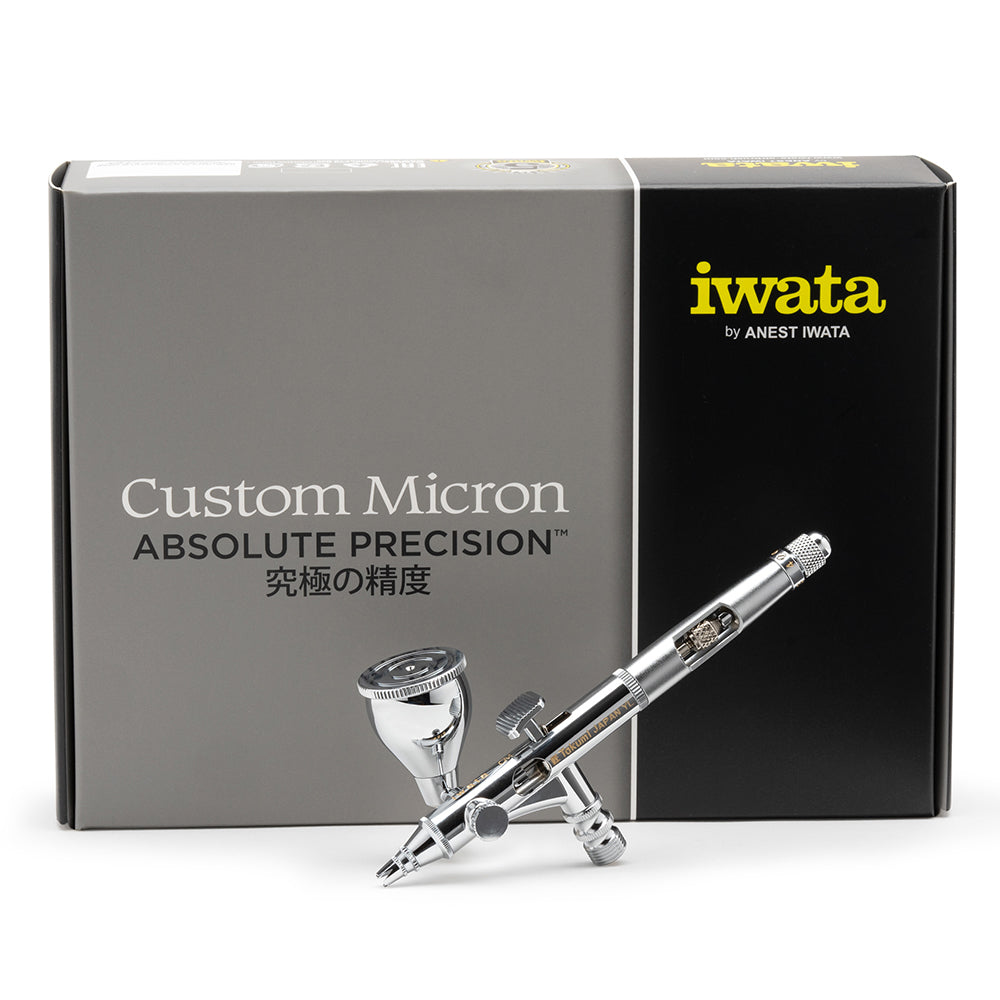 IWATA GRAVITY AIRBRUSH CUSTOM MICRON TAKUMI SIDE FEED DUAL ACTION 0.18M - CM.SBT