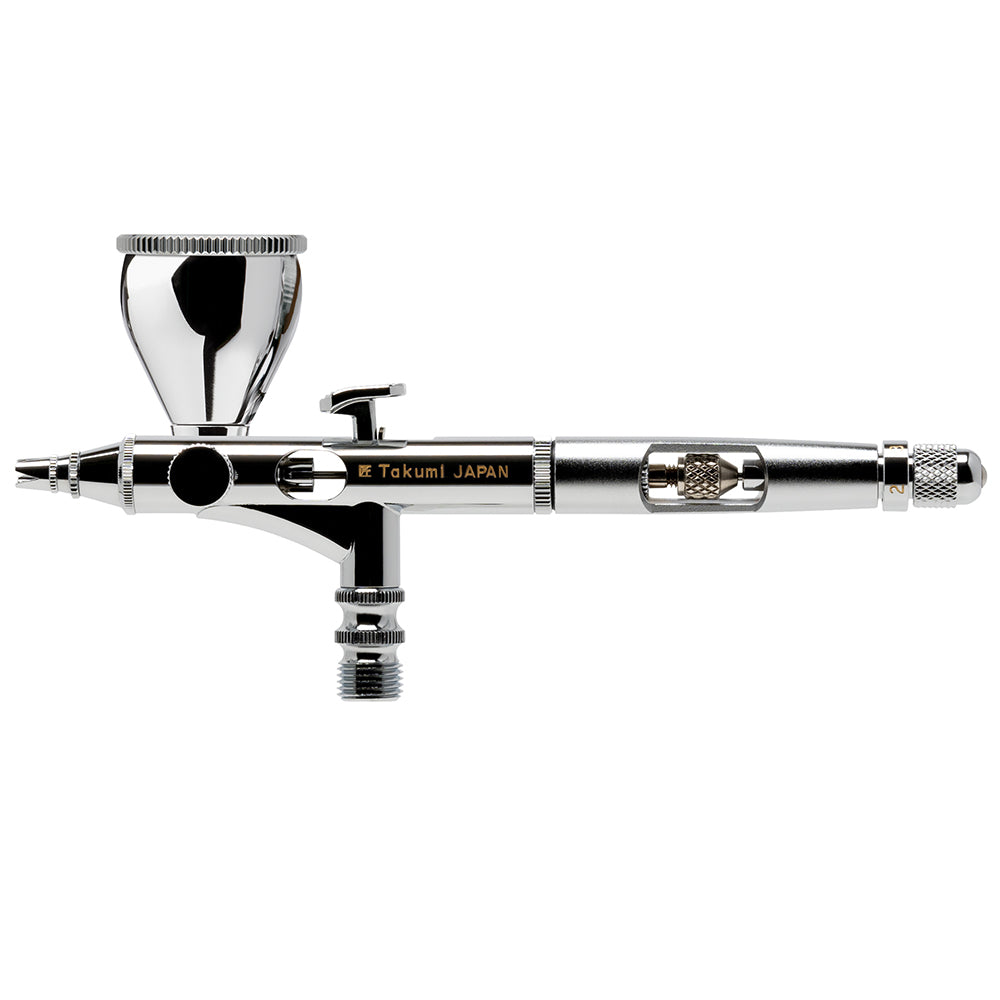 IWATA GRAVITY AIRBRUSH CUSTOM MICRON TAKUMI SIDE FEED DUAL ACTION 0.18M - CM.SBT