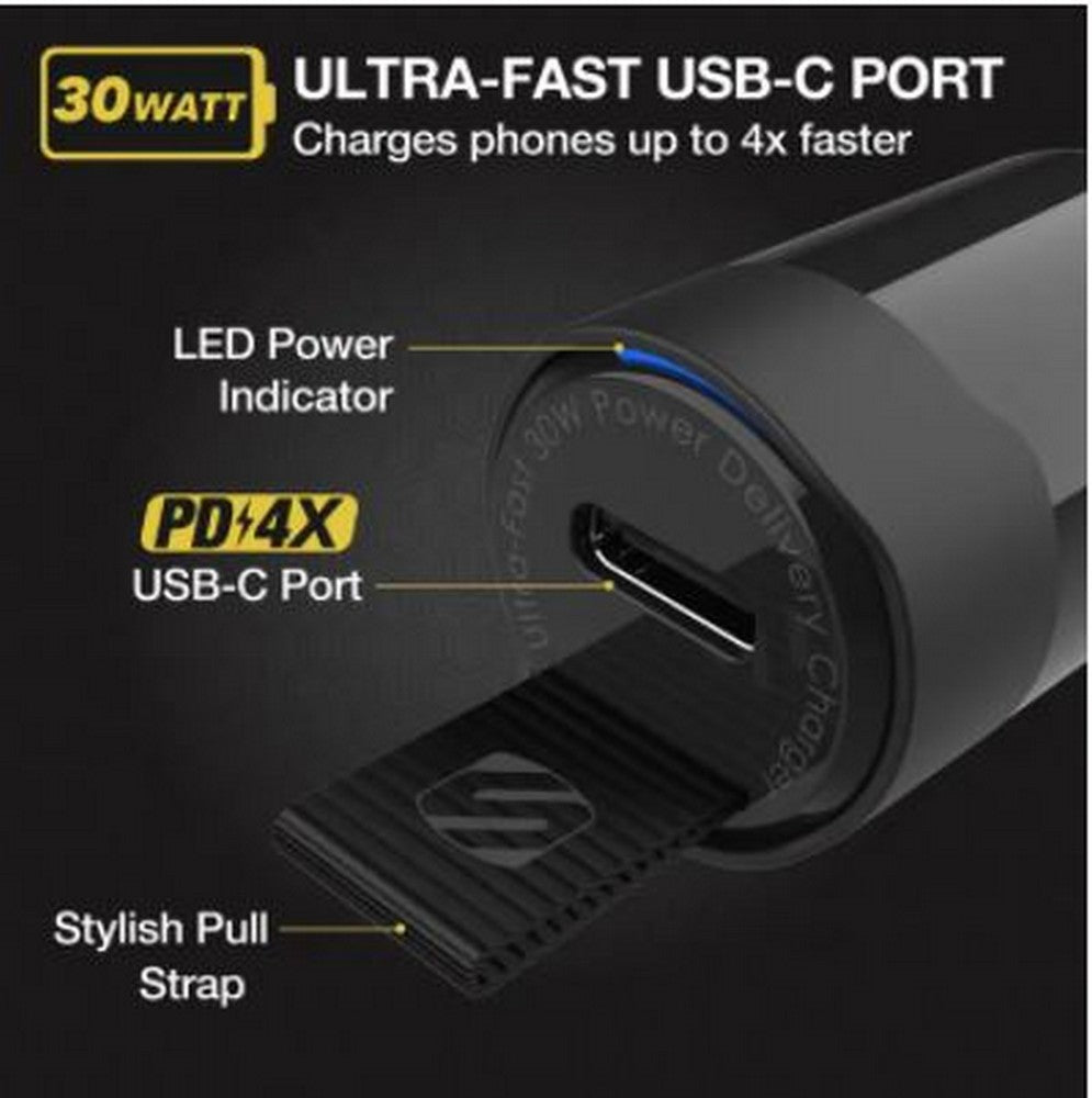 SCOSCHE CAR CHARGER  USB-C POWERVOLT PD30 POWER DELIVERY - CPDC30-SP