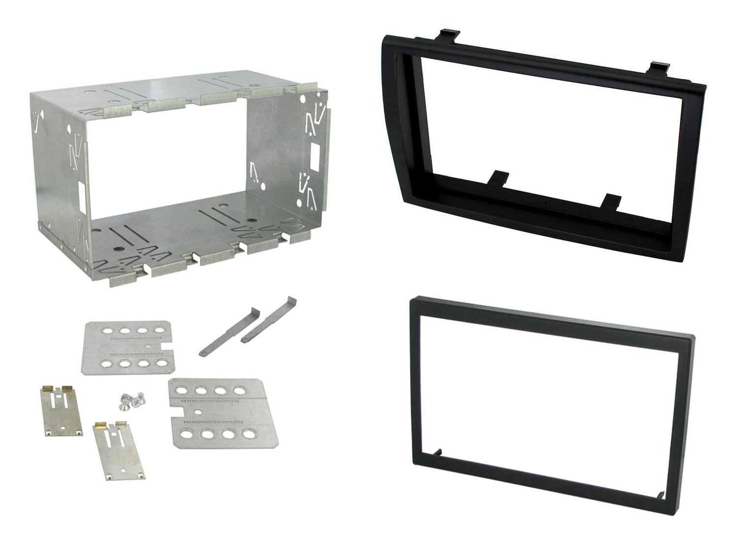 FITTING KIT FIAT DUCATO (250) 2006 - 2011 DOUBLE DIN WITH CAGE (BLACK - CT23FT02