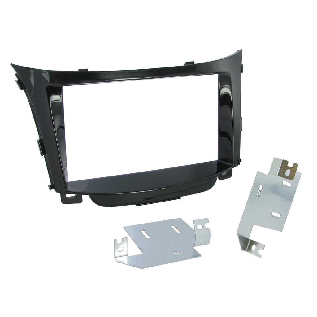 FITTING KIT HYUNDAI i30 2012 - 2017 DOUBLE DIN (PIANO BLACK) - CT23HY31