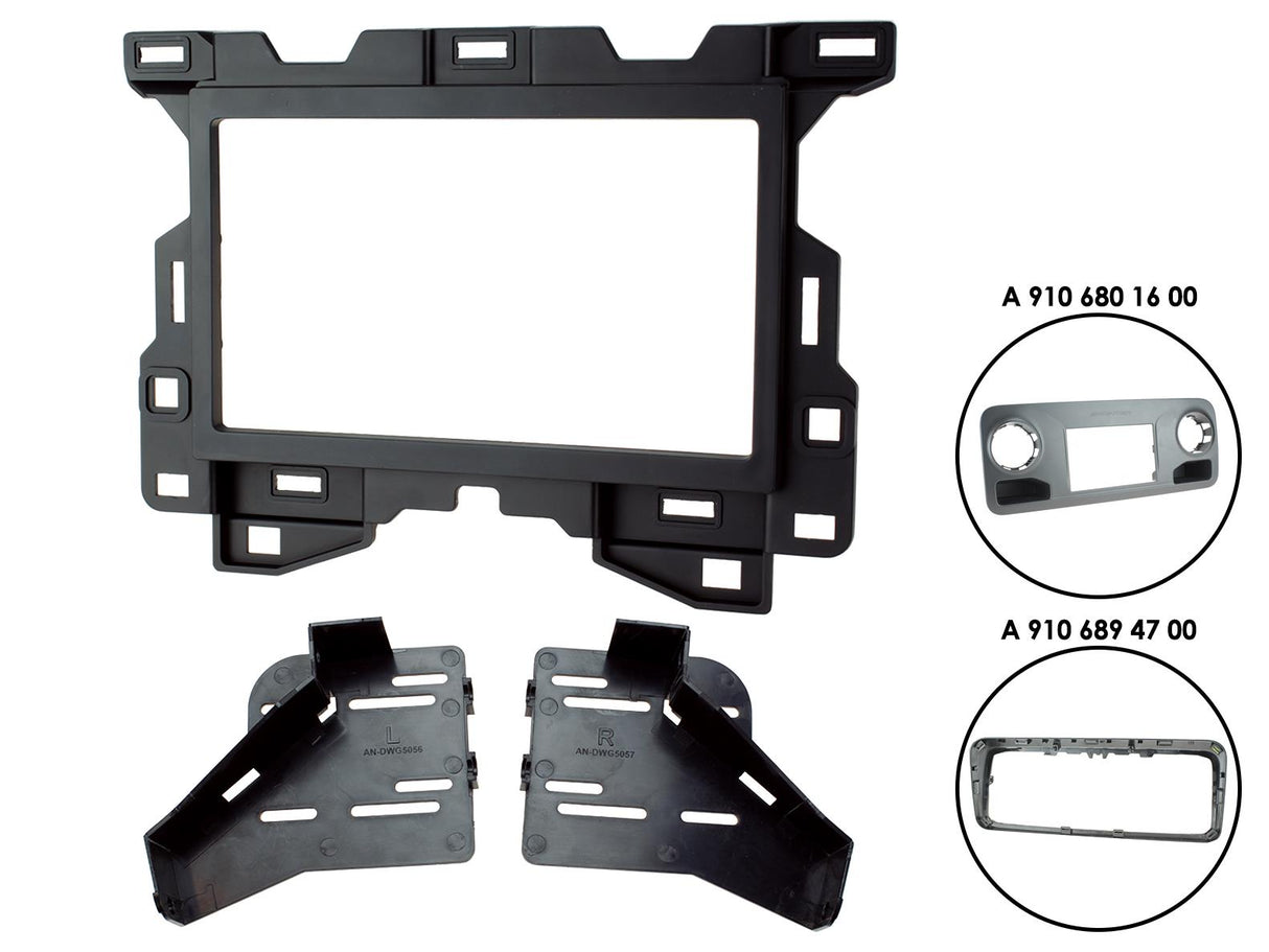 FITTING KIT MERCEDES SPRINTER (W907 - W910) 2018 - 2021 DOUBLE DIN (B - CT23MB32