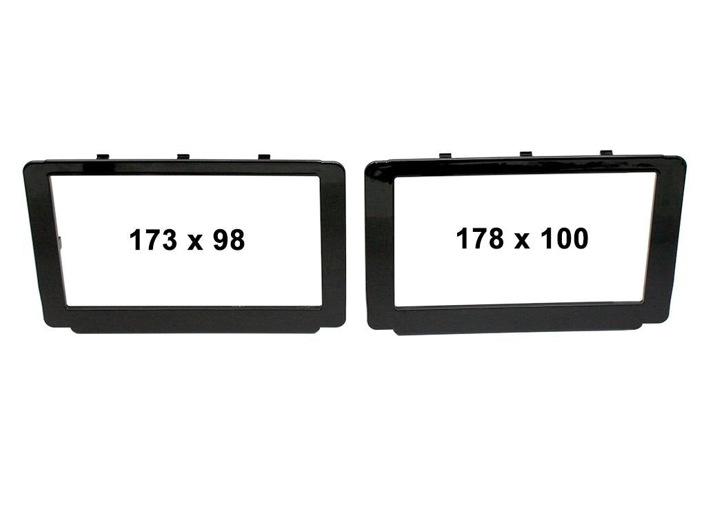 FITTING KIT TOYOTA HILUX FRAMES 2015 - 2018 DOUBLE DIN (GLOSS BLACK) - CT23TY59