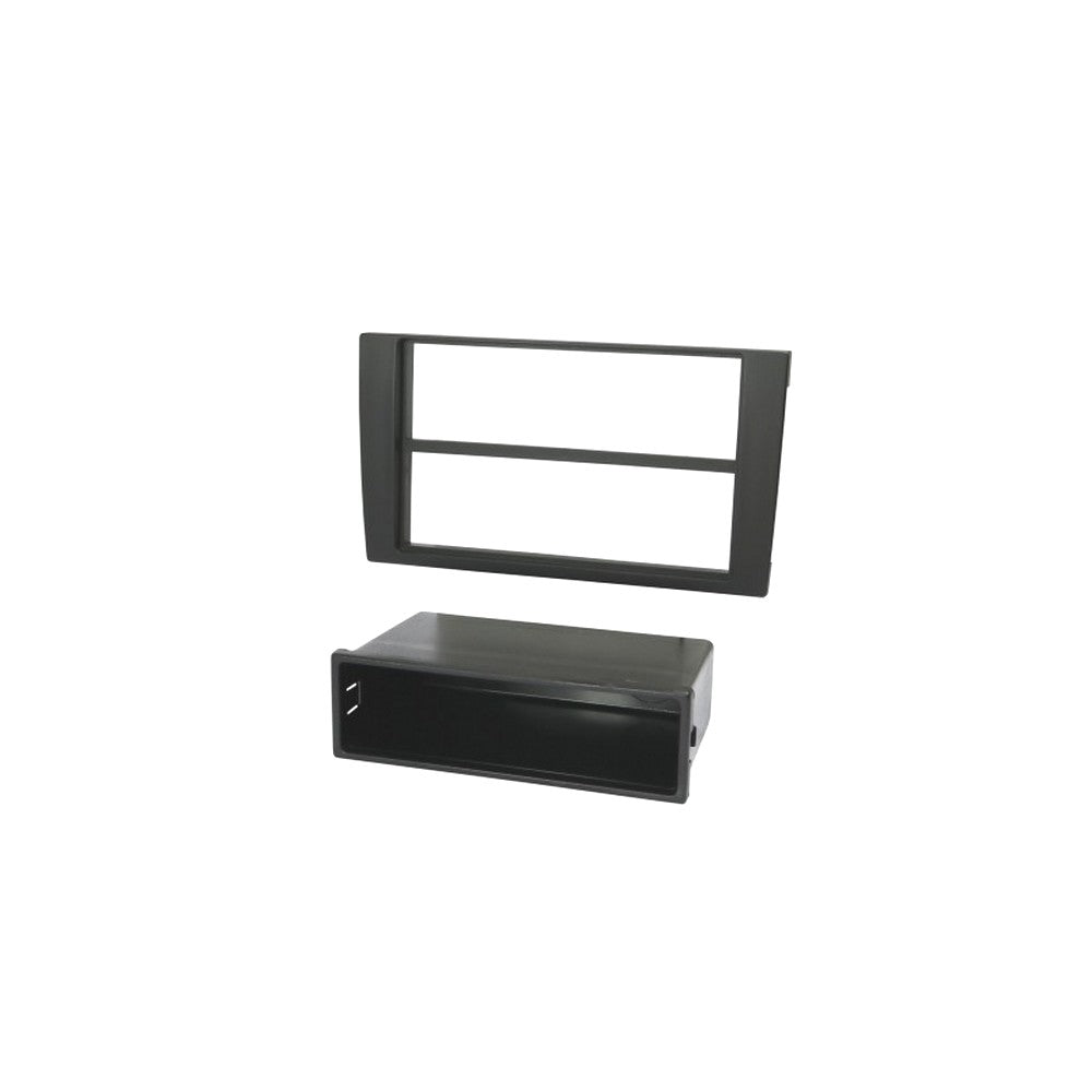 FITTING KIT AUDI A4 , S4 2007 - 2009 DIN ONLY (WITH POCKET) (BLACK) - CT24AU13