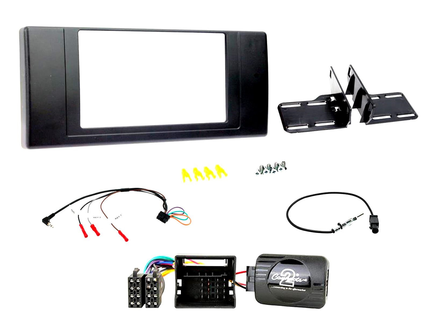 FITTING KIT LANDROVER RANGE ROVER (L322) 2002 - 2005 DOUBLE DIN (BLACK - CTKLR04