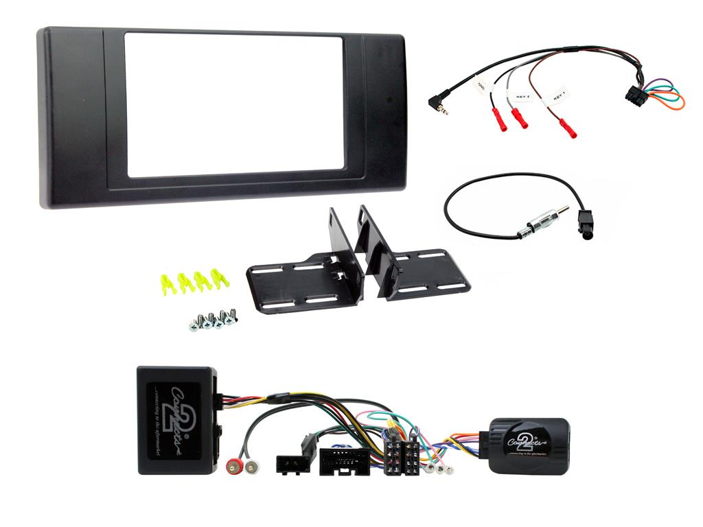 FITTING KIT LANDROVER RANGE ROVER VOGUE 2006 - 2012 DOUBLE DIN (BLACK) - CTKLR05