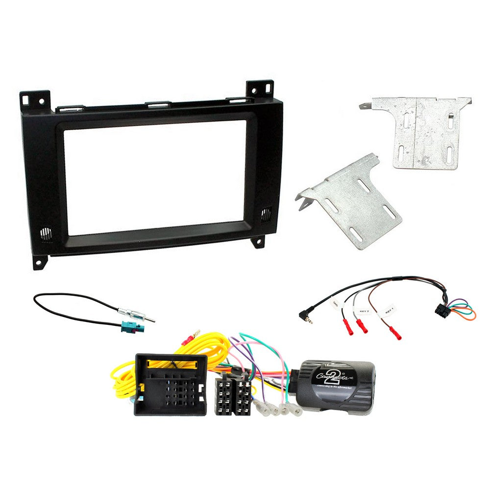 FITTING KIT MERCEDES VITO (W447) 2015 ON DOUBLE DIN (BLACK) COMPLETE K - CTKMB17