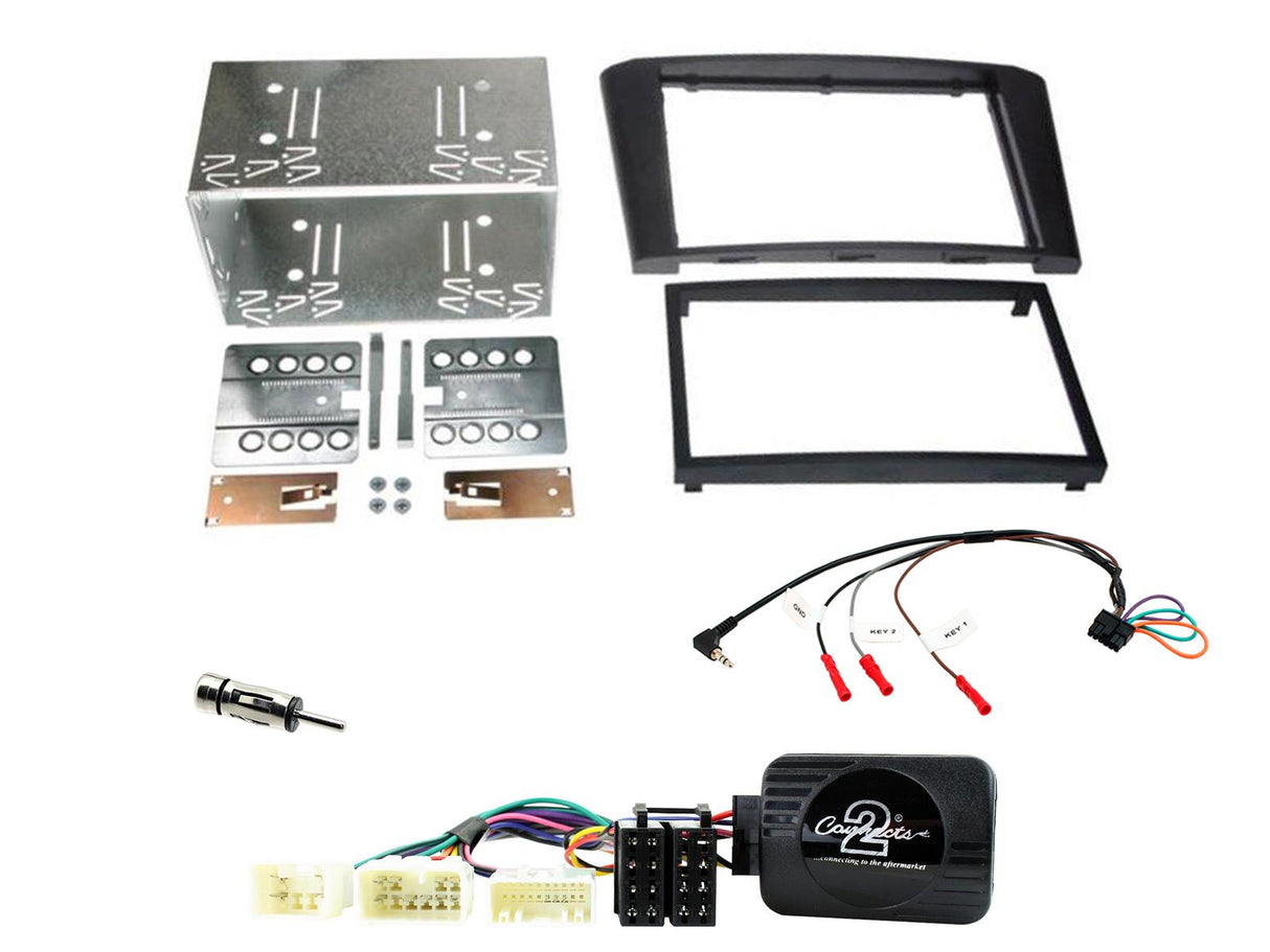 FITTING KIT TOYOTA AVENSIS 2003 - 2009 DOUBLE DIN (BLACK) COMPLETE KIT - CTKTY12