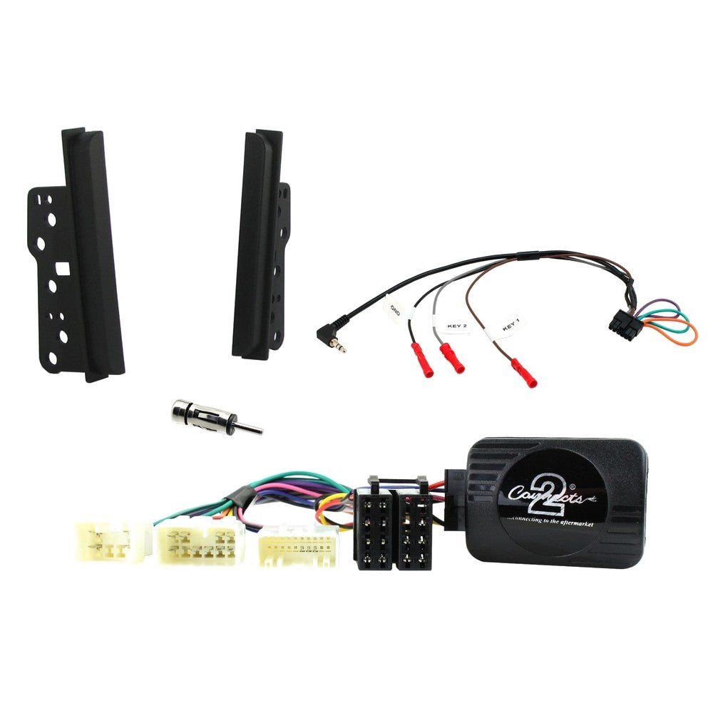 FITTING KIT TOYOTA VARIOUS 1999 - 2011 DOUBLE DIN TRIMS (BLACK) COMPLE - CTKTY14