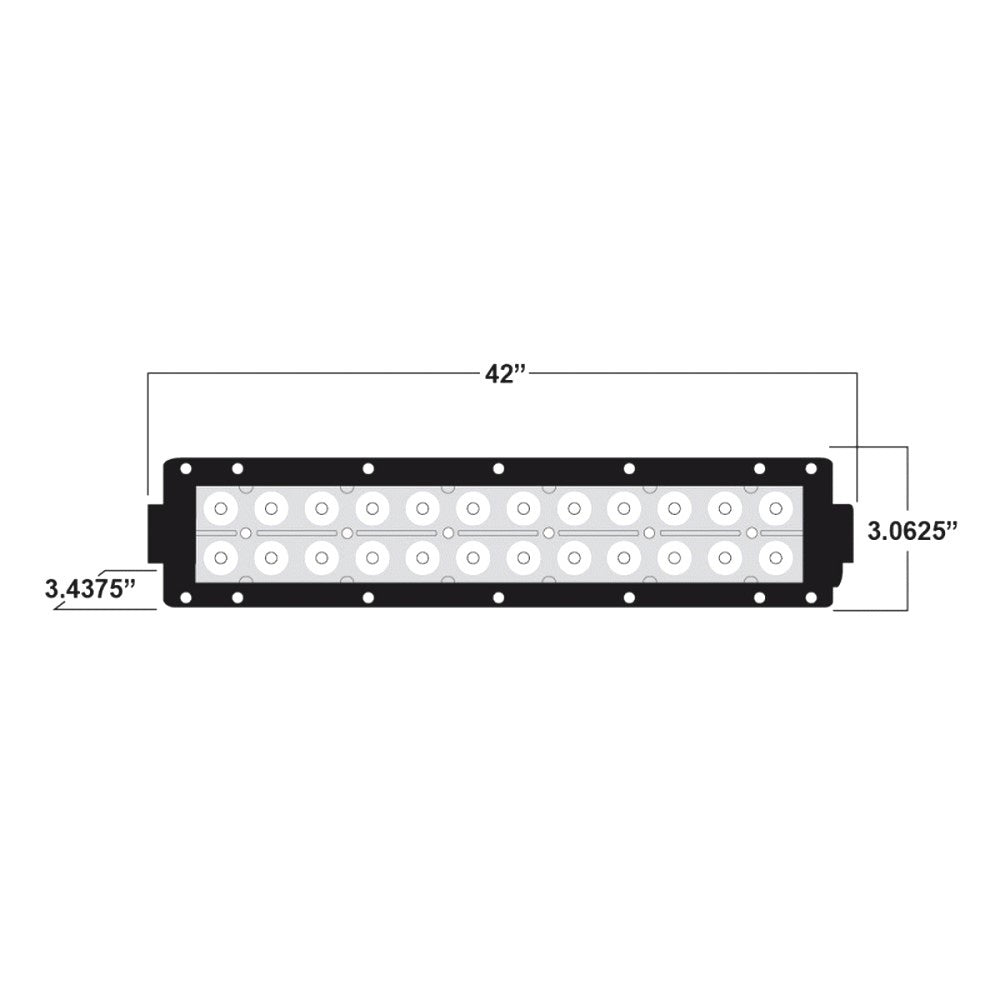 DAYTONA BT METRA LIGHT BAR 240W DUAL ROW LED 42" - DL-DR42
