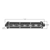 DAYTONA BY METRA LIGHT BAR ULTRA SLIM SINGLE ROW LED 7.25" - DL-US725