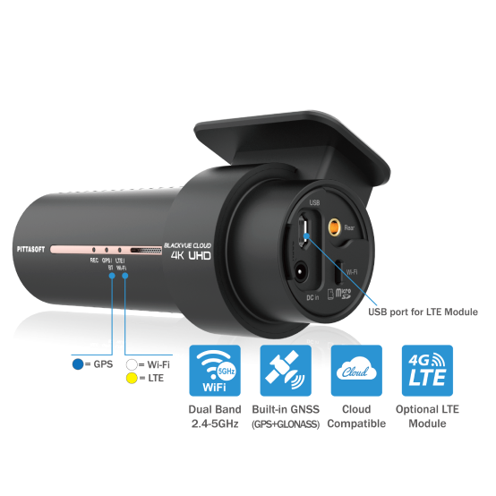 BLACKVUE DR900X-1CH PLUS 4K UHD DASHCAM WITH 32GB SD CARD - DR900X-1CH 32GB PLUS