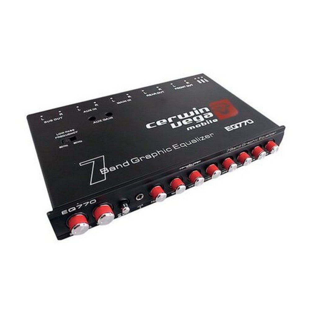CERWIN VEGA SERIES 7 BAND PARAMETRIC EQUALIZER W/ AUX INPUT - EQ770