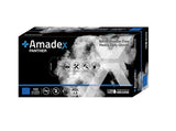 AMADEX PANTHER NITRILE GLOVES BLACK SIZE XXL 100PCS POWDER FREE - EUBK62-XXL