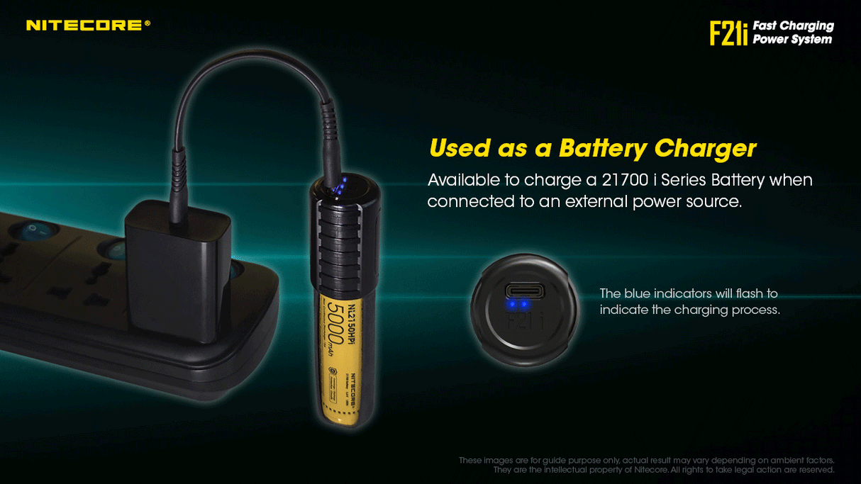NITECORE ISERIES BATTERY CHARGER AND USB-C POWER BANK - F21I