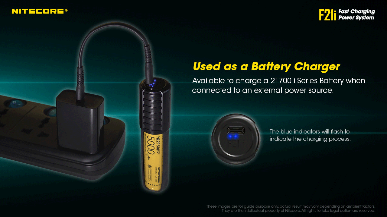 NITECORE ISERIES BATTERY CHARGER AND USB-C POWER BANK - F21I