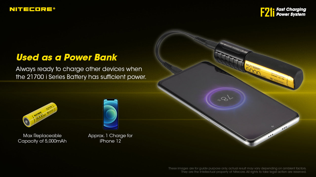 NITECORE ISERIES BATTERY CHARGER AND USB-C POWER BANK - F21I
