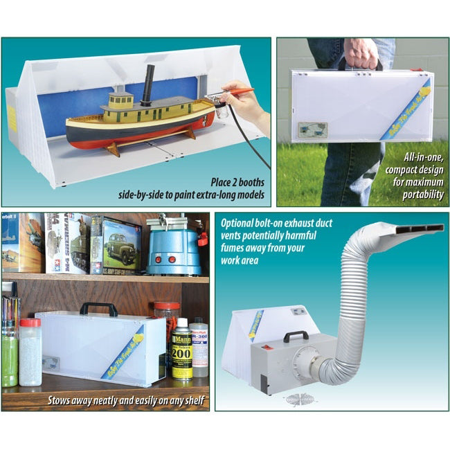 FORMULA AIRBRUSH SPRAY BOOTH WITH LIGHTS AND EXHAUST - FM.ACC-BOOTH
