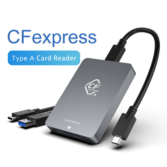 CARD READER ALUMINIUM CFEXPRESS TYPE A USB 3.1 + USB-C - FM.CR-CFXA