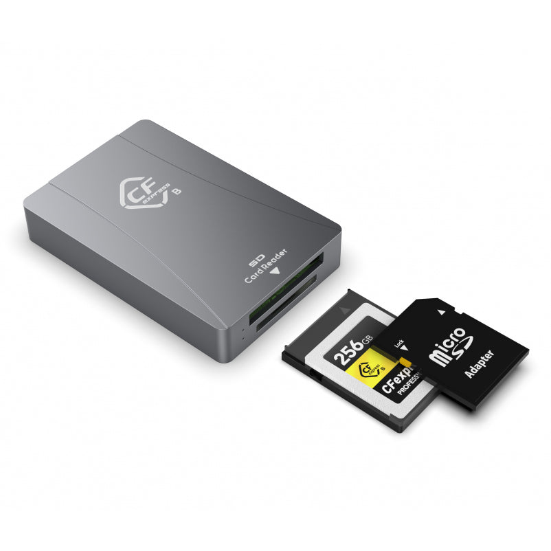 CARD READER ALUMINIUM CFEXPRESS TYPE B + SDHC/SDXC USB 3.1 + USB - FM.CR-CFXB+SD
