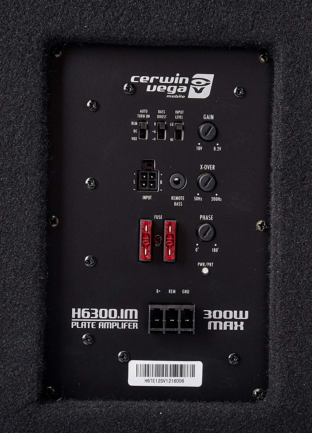 CERWIN VEGA 12" BOX SUBWOOFER AND AMPLIFIER ACTIVE 400W - H6TE12SV