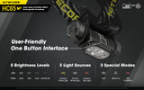 NITECORE USB RECHARGEABLE LED HEADLAMP - HC65 V2