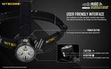 NITECORE FOCUSABLE HEADLAMP FOR RUNNING BIKING OUTDOORS SEARCH CAMPING - HU60