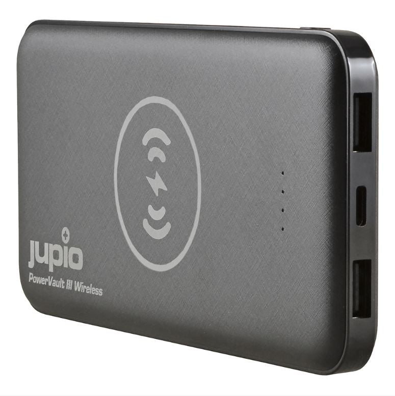 JUPIO 10000MAH POWER BANK VAULT III 2-PORT USB & WIRELESS - JPV0310