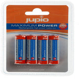 JUPIO RECHARGABLE BATTERY AA 2700MAH 4PK - JRBAA2700