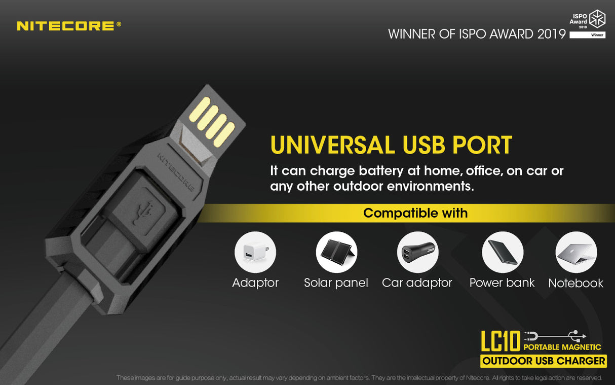 NITECORE MAGNETIC CHARGER POWER BANK AND LIGHT 3 IN 1 - LC10