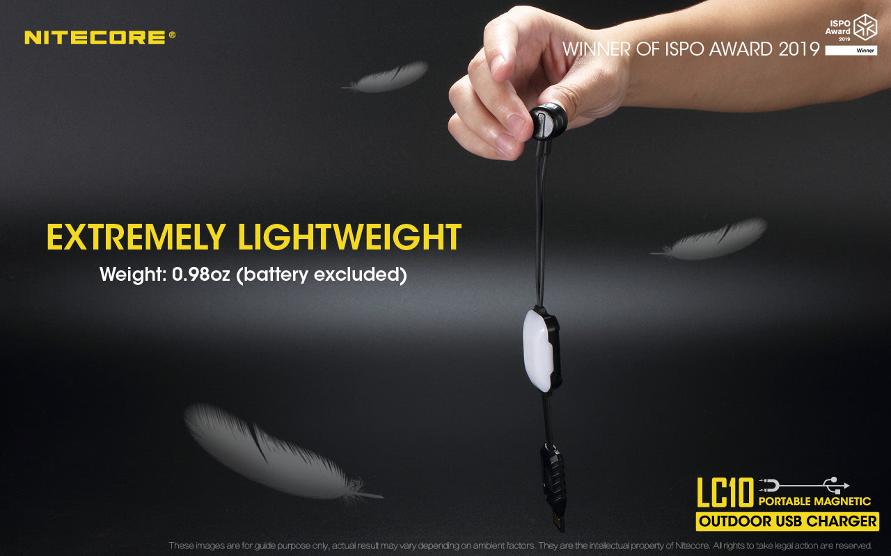 NITECORE MAGNETIC CHARGER POWER BANK AND LIGHT 3 IN 1 - LC10
