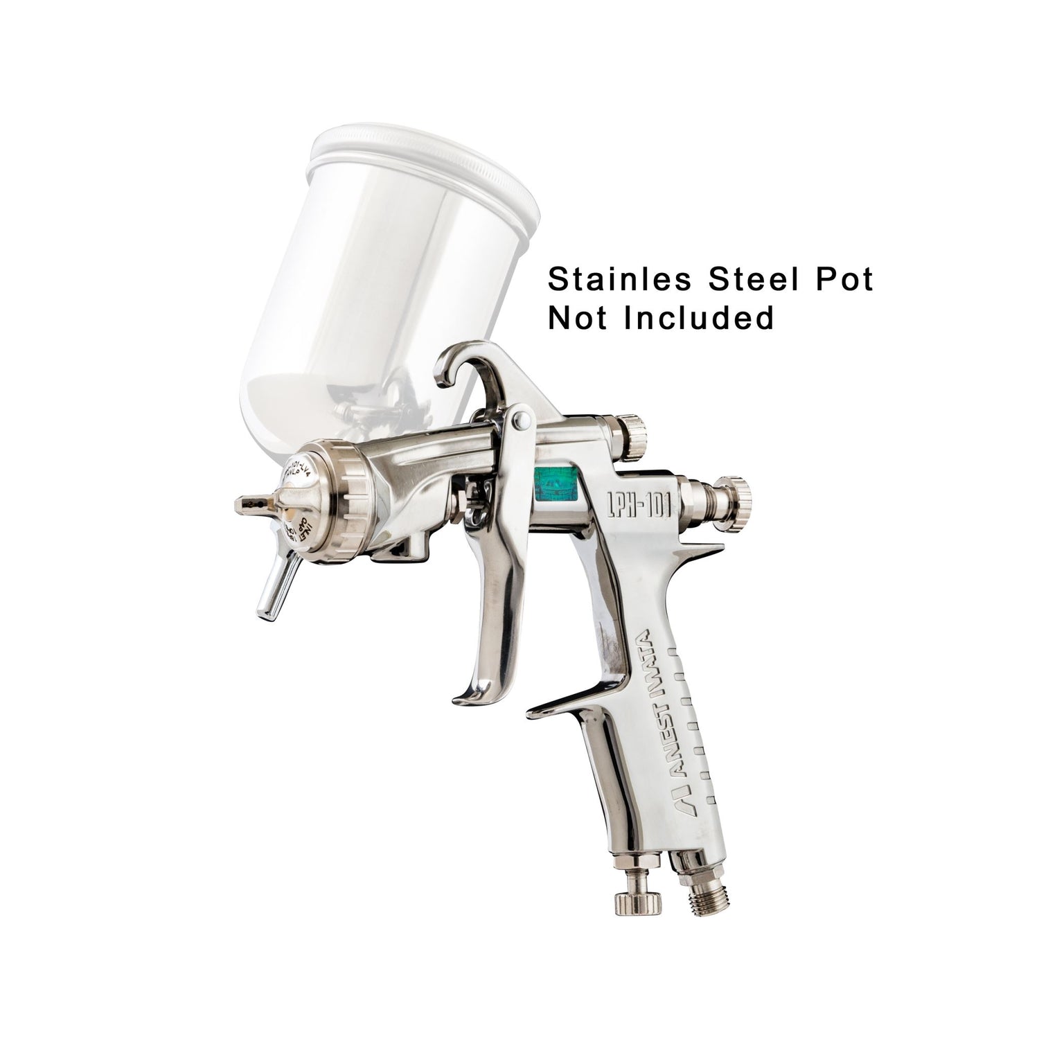 IWATA GRAVITY SPRAYGUN FOR SPRAYPAINTING LPH101 1.4MM LV4 + 200ML - LPH101144GCP