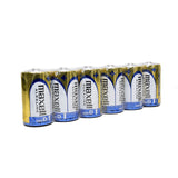 MAXELL ALKALINE D SIZE BULK SIX PACK BATTERIES IN SHRINK WRAP PACKA - LR20(GD)6P