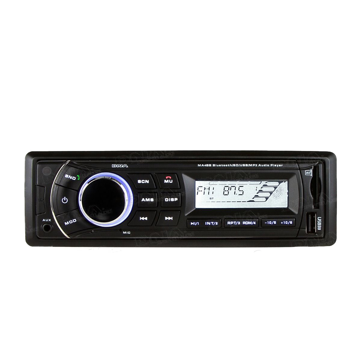 DNA MARINE HEAD UNIT WITH BLUETOOTH/USB/SD AND AM/FM RADIO BLACK - MA4BB