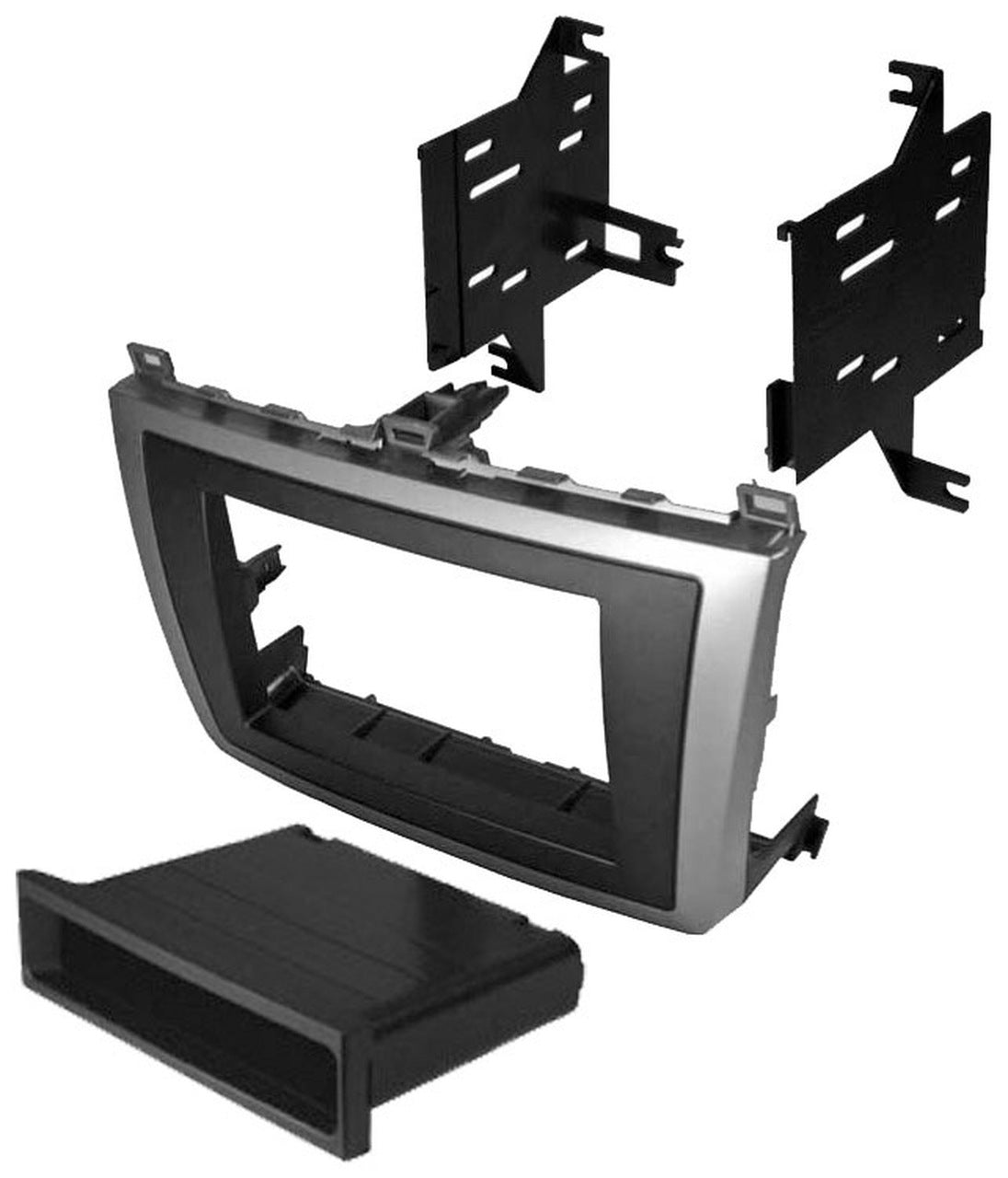 FITTING KIT MAZDA 6 , ATENZA 2008 - 2013 DIN & DOUBLE DIN (SILVER/BLA - MAZ-K860