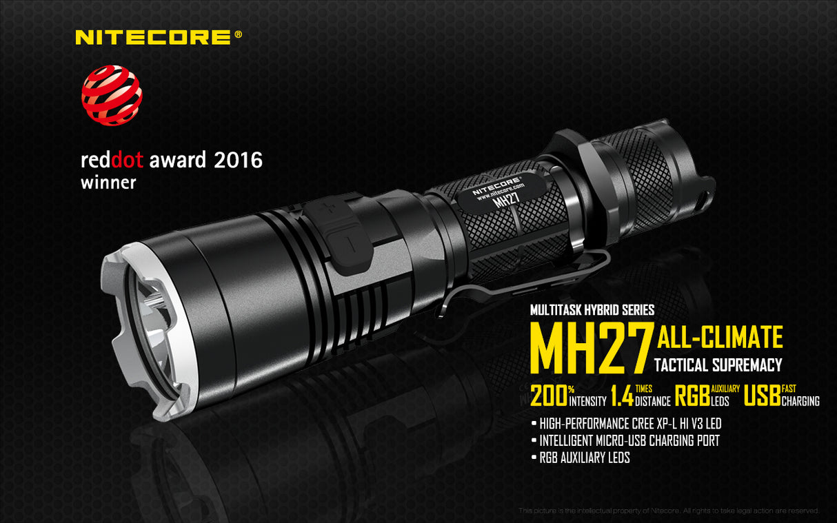 NITECORE ALL CLIMATE TACTICAL BLAZE LED FLASHLIGHT - MH27