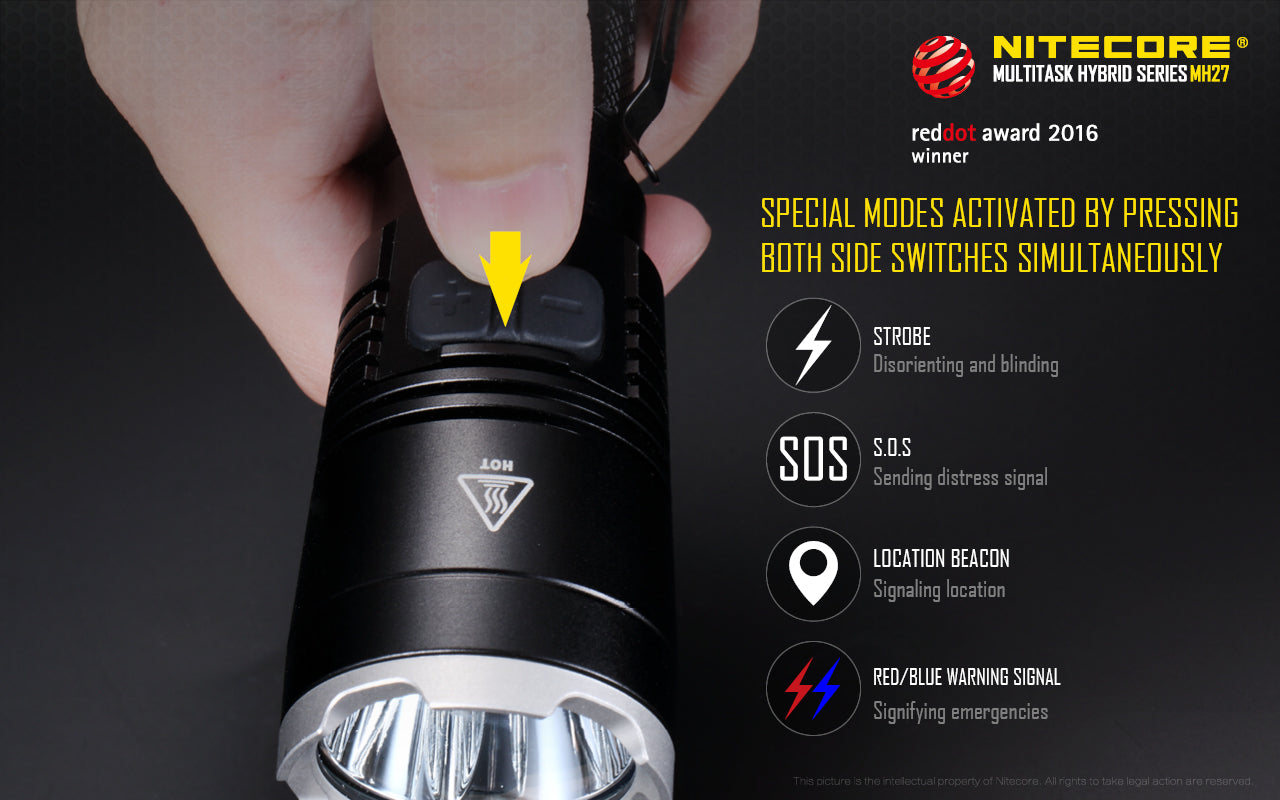 NITECORE ALL CLIMATE TACTICAL BLAZE LED FLASHLIGHT - MH27