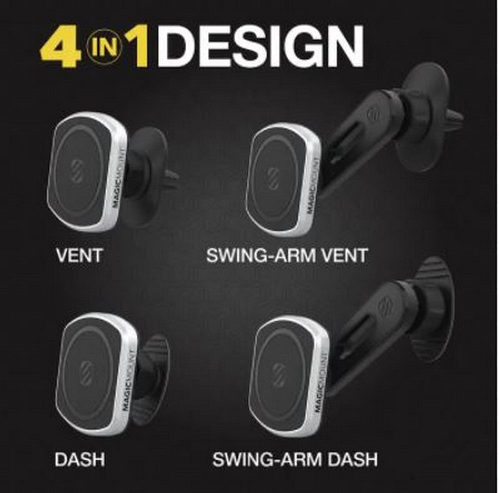 SCOSCHE MAGIC MOUNT PRO2 4-1 VENT/DASH MAGSAFE MAGNETIC PHONE MOU - MP2ODVM-XTSP