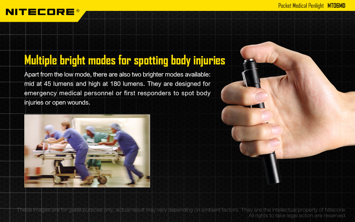 NITECORE MEDICAL FLASHLIGHT - MT06MD