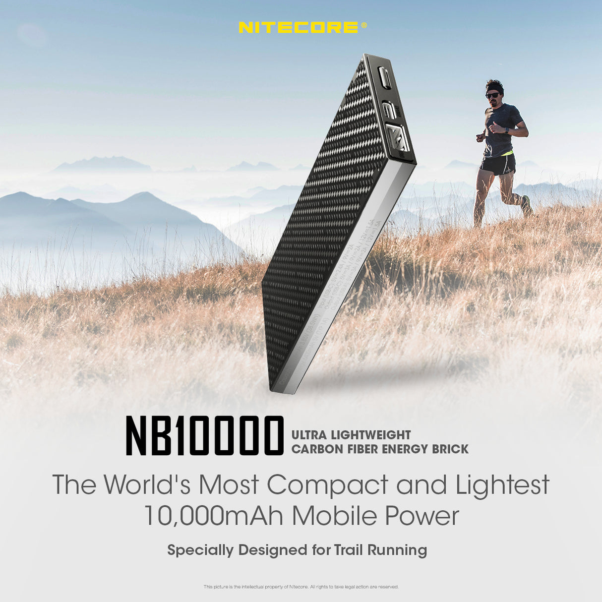 NITECORE 10000MAH POWERBANK ULTRA LIGHTWEIGHT CARBON FIBER ENERGY BRI - NB100000