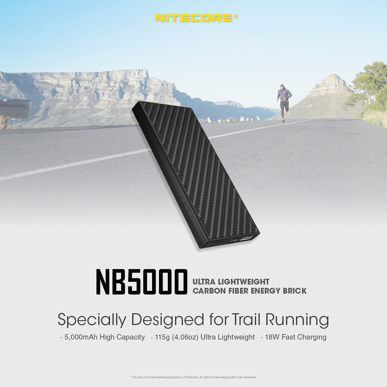 NITECORE 5000mAh POWER BANK WITH QC USB/USB-C DUAL PORTS - NB5000