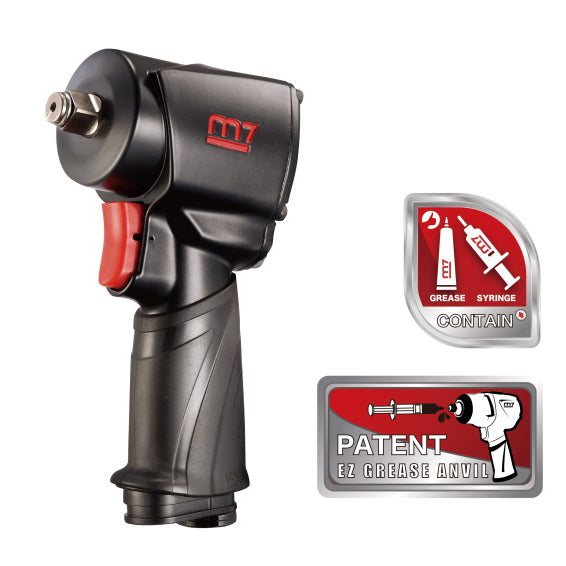 M7 AIR IMPACT WRENCH 1/2" DRIVE TWIN HAMMER EZ GREASE 650FT - NC-4650H
