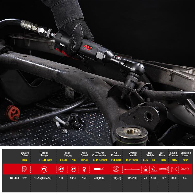 M7 AIR RATCHET WRENCH 1/2" 100FT - NE-443