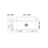 DB DRIVE AMP NEO MINI 2 CH - 2 X 125 RMS @ 4 OHM / 2 X 250W RMS @ 2 OHM - NEOM2