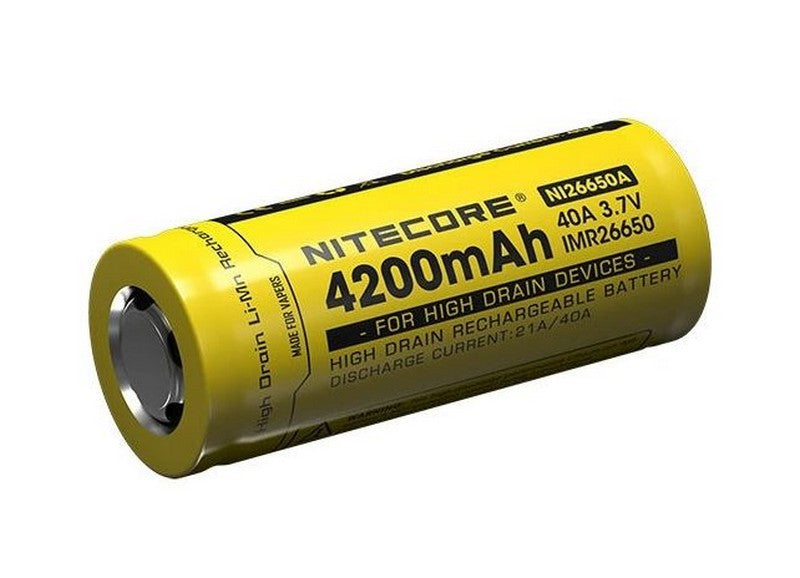 NITECORE 4200mAh BATTERY SUITABLE FOR VAPING PRODUCTS - NI26650A