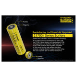 NITECORE 21700i RECHARGEABLE BATTERY 3.6V 5000MAH - NL2150HPI