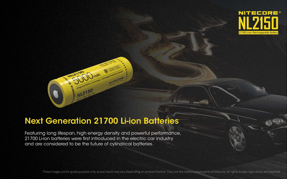 NITECORE 5000MAH RECHARGEABLE LI-ION BATTERY - NL2150