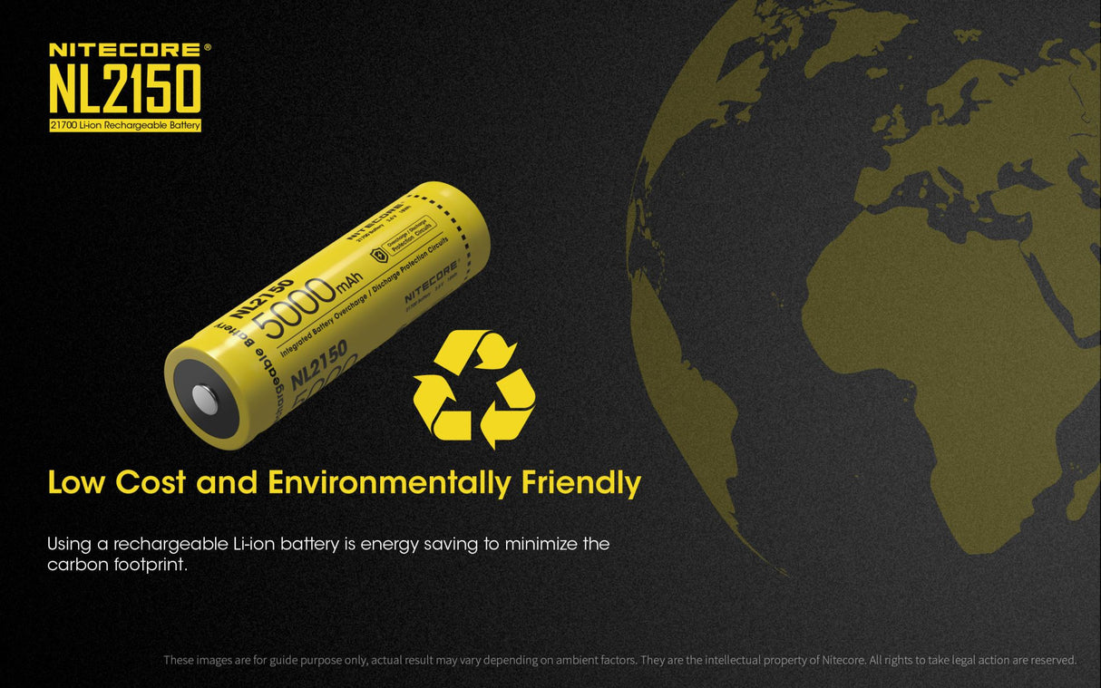 NITECORE 5000MAH RECHARGEABLE LI-ION BATTERY - NL2150